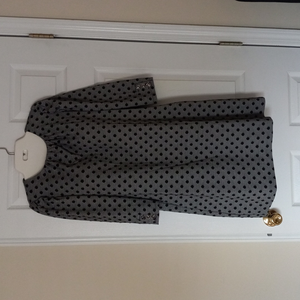 NY & Co Polka Dot Dress Sz L